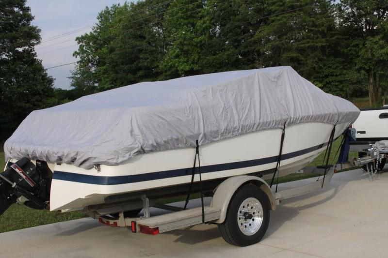 New vortex grey/gray 19 ft / 19 foot heavy duty fish/ski/runabout boat cover