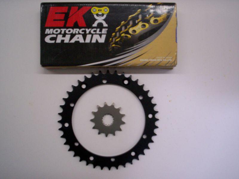 Yamaha raptor 660 sprocket & ek sro-5 o-ring chain set 13/40 2001 - 2005 blk