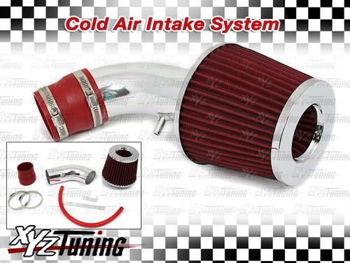 Red short ram air intake induction kit + filter for 01-05 accent 1.6l l4 3"