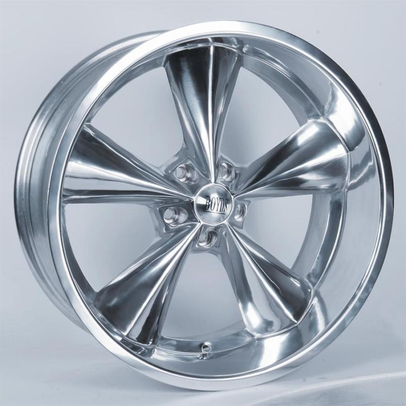 Boyds wheels 18x8 5x4.5 bolt pattern 4.50" backspacing polished bc1-886545p