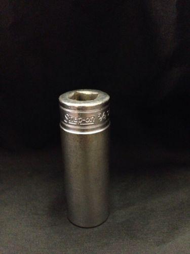 Snap-on 3/8" drive 5/8 deep 12 point chrome socket sf201 free shipping!