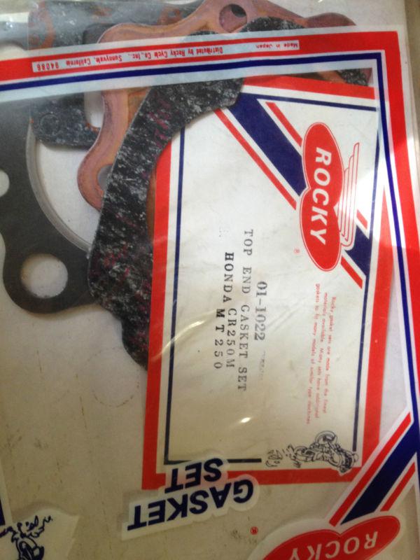 New old stock top end gasket set for honda cr250 mt250 