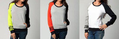 Fox racing womens prestigious scoop neck pullover sweatshirt 2013