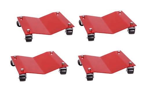 Set of 4 auto dollies 1500 lb. capacity each