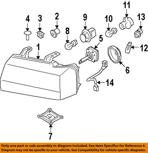 Ford oem 4s4z13n019aa headlamp-rear cover