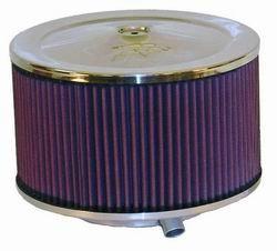 Custom air cleaner assembly 9 in. stainless steel neck flange 5 1/8 in. x elemen