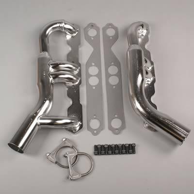 Advance adapters slickfit headers shorty chrome 1 5/8" primaries 717054