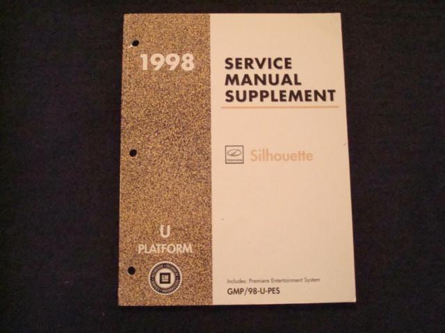 1998 ford/mercury silhoutte van factory shop service repair manual supplement