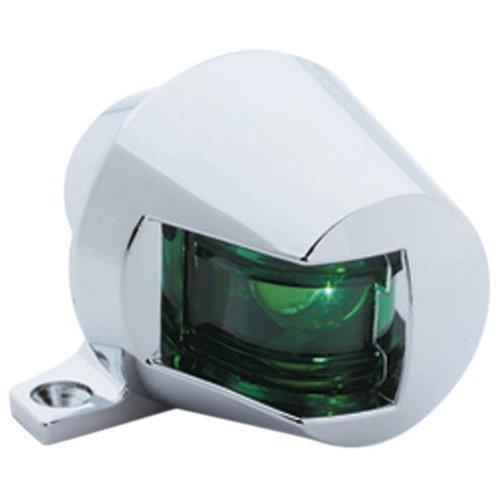 Attwood bullet style boat starboard sidelight zamak green 6359g7