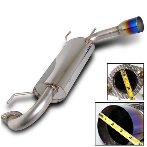 1999-2005 mazda miata mx5 axle-back exhaust muffler with blue tip 2000-2004