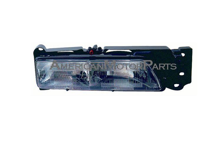 Right passenger side replacement headlight 89-92 pontiac sunbird - 16509404