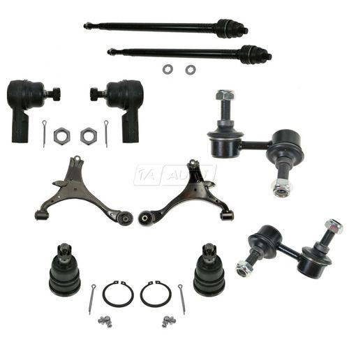 Front control arms ball joints tie rods sway bars set kit for 01-05 honda civic