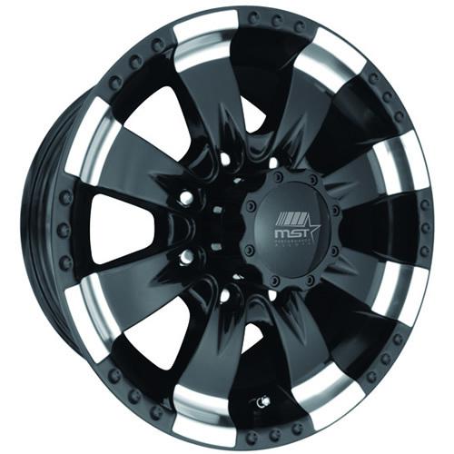 16x8 black wheel mst 854 8x170