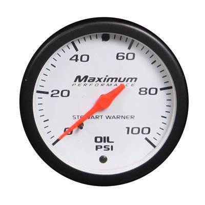 Stewart warner maximum performance mechanical oil pressure gauge 2 1/16" dia