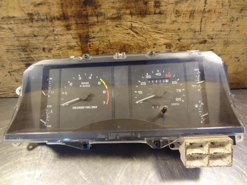 88 mustang "85mph" 5.0l speedometer w/tachometer "95,975 miles" 208257