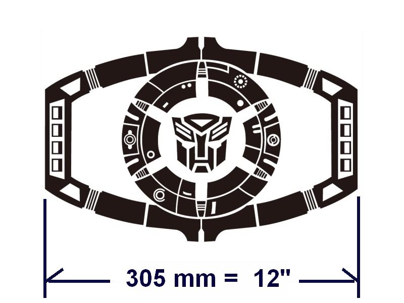 (1 x)12" w 305 mm matrix  autobots  decal vinyl any colour