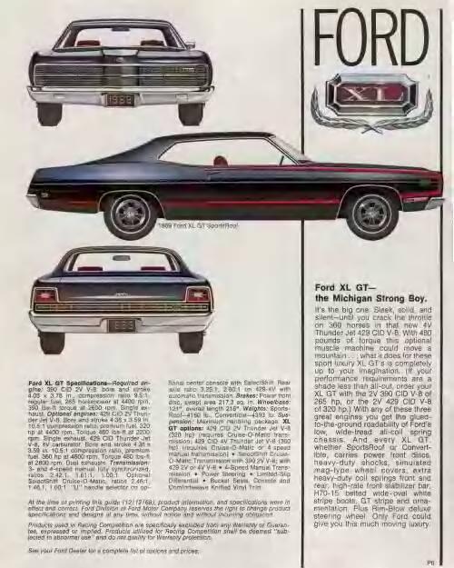 1969 1970 ford custom galaxie 500 xl ltd vacuum system charts & schematics