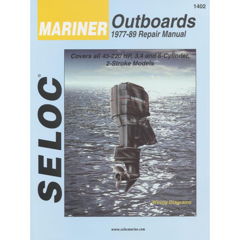 Seloc service manual - mariner outboards - 3, 4 & 6 cyl - 1977-89 1402