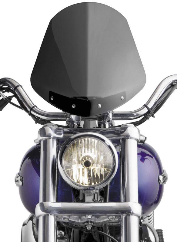 National cycle gladiator windshield - bright chrome - light tint  n2708