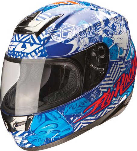 G-max paradigm motorcycle helmet blue/white winners circle medium