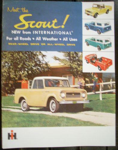 Nos ihc meet the new international scout 2&4wd models sales brochure 1961 ?