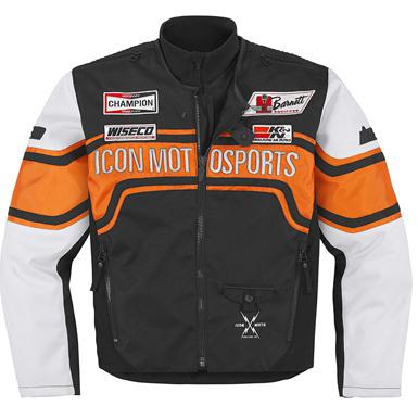 Icon jacket sidewinder orange sm 2820-2046