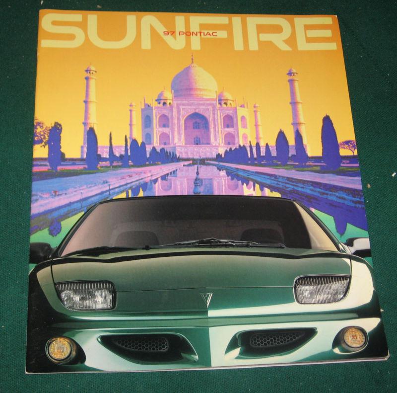 1997 pontiac sunfire dealer sales brochure; sedan; coupe; se;gt; 16 pgs