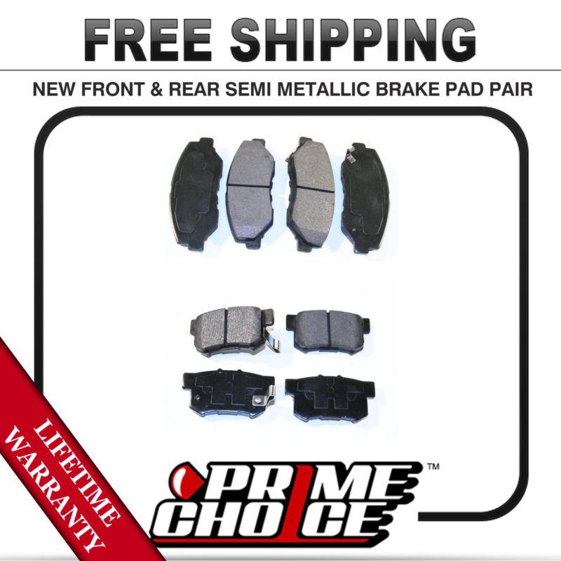 Complete set of front and rear premium brake pads with lifetime warranty