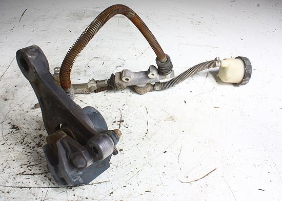 1982 kawasaki kz1100 kz1100a2 rear brake master cylinder/caliper/linkage/oem