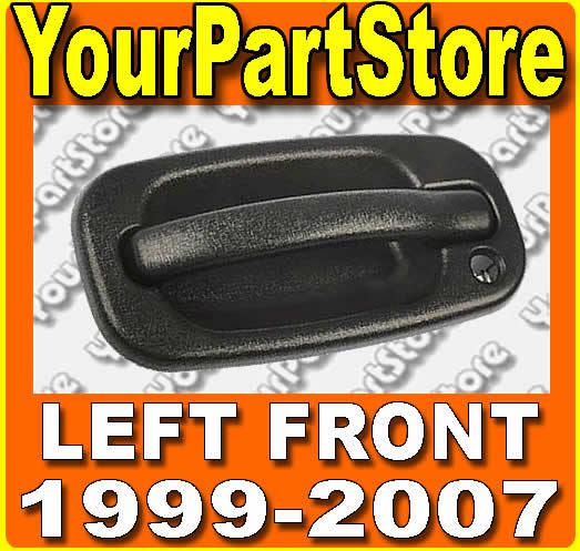 Silverado driver side outside exterior door handle left