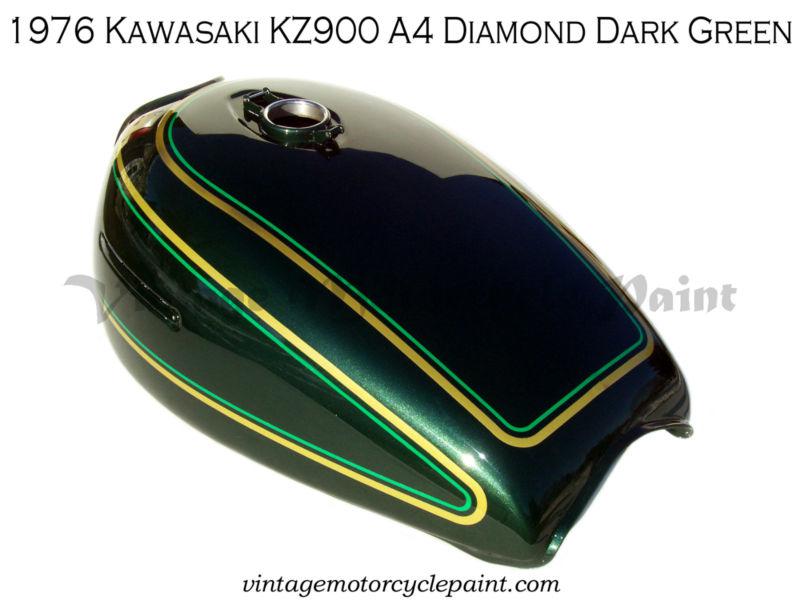 Purchase KAWASAKI PAINT 1976 KZ900 A4 DIAMOND DARK GREEN RESTORATION ...