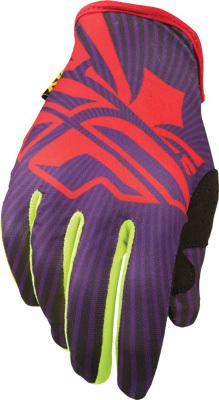 Fly lite gloves purple/red/yellow sz 10 366-01810