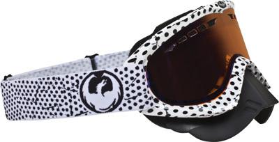 Dragon mdx goggle polka w/blue ion lens 722-1375