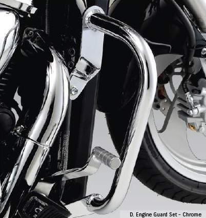 Suzuki m90 boulevard chrome engine guards oem 99000-99074-79n