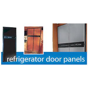 Frv refrigerator door panel, norcold, woodgrain n400-g