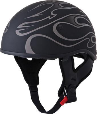 Fly .357 half helmet grey flame x 73-8203-5