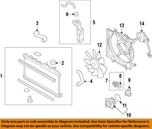 Subaru oem 45161sc010 radiator coolant hose/upper radiator hose