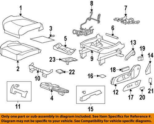 Gm oem 25941796 driver seat-seat cushion htr