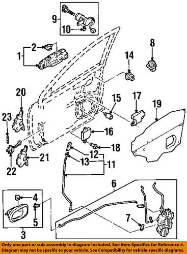 Mazda oem bj0f58310f door lock actuator motor/door lock motor