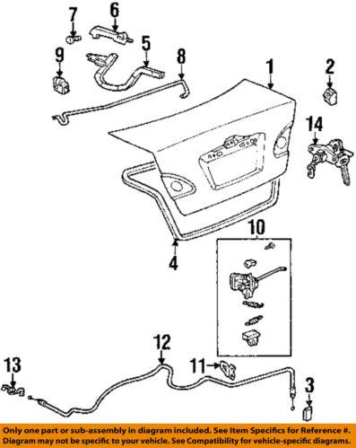 Toyota oem 6461002071 trunk/trunk part/trunk lock actuator motor