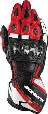 Spidi carbo 3 leather gloves black/red 2x a126-014-2x
