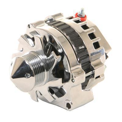 Tuff stuff silver bullet alternator 160 amps chrome plated 12v gm cs130 case