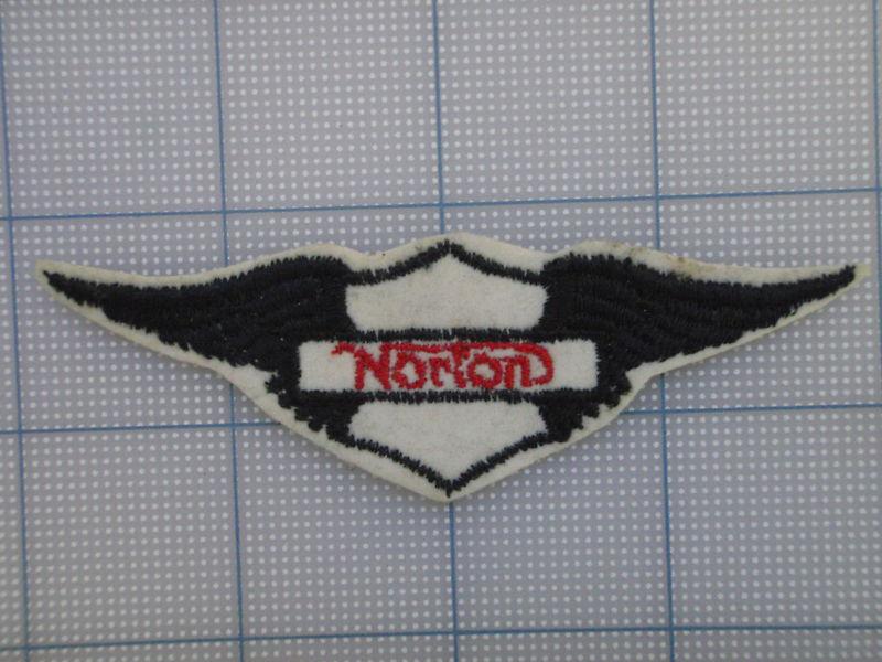 Vintage norton  patch 70s-80s biker motorcycle motocross birtbike  small wings