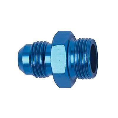 Fragola fitting straight male -6 an to straight cut male -10 an o-ring blue ea