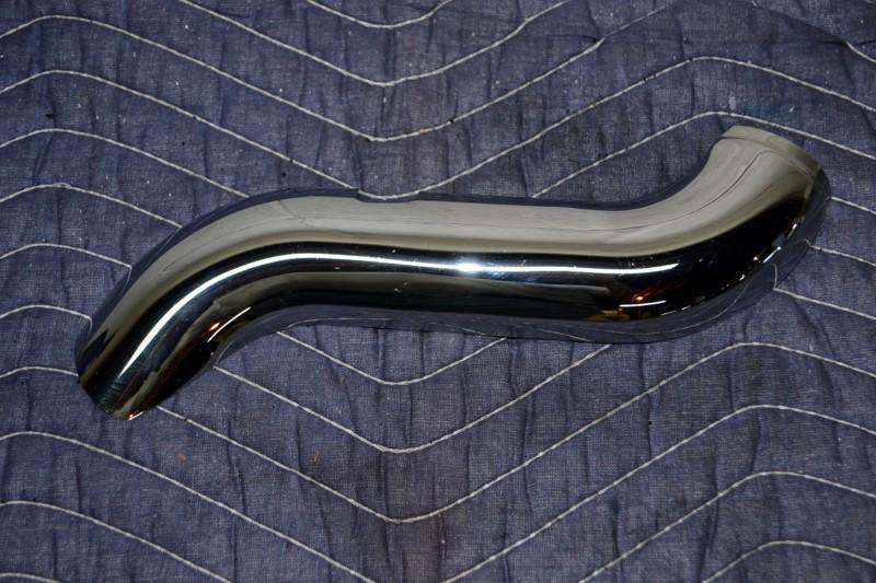 S0121 oem chrome left top exhaust heat shield harley 65647-98 touring 96-08