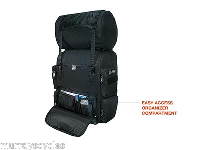 T-bags motorcycle luggage expandable bag with top roll & net 