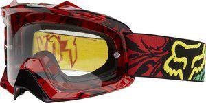 Fox racing airspc 2014 mx/offroad encore goggle rasta/red/clear lens