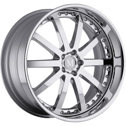 20x10 chrome mandrus velo wheels 5x112 +53 lamborghini audi