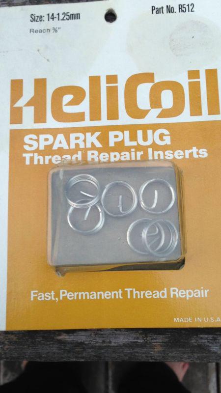 Helicoil r512  14-1.25mm reach 3/8 in  thread repair inserts  6 pieces