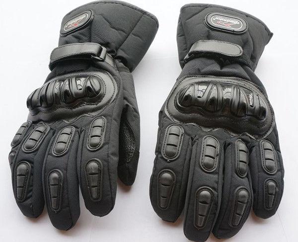 Men windproof winter resistance warm racing thickening motorcycle gloves black m